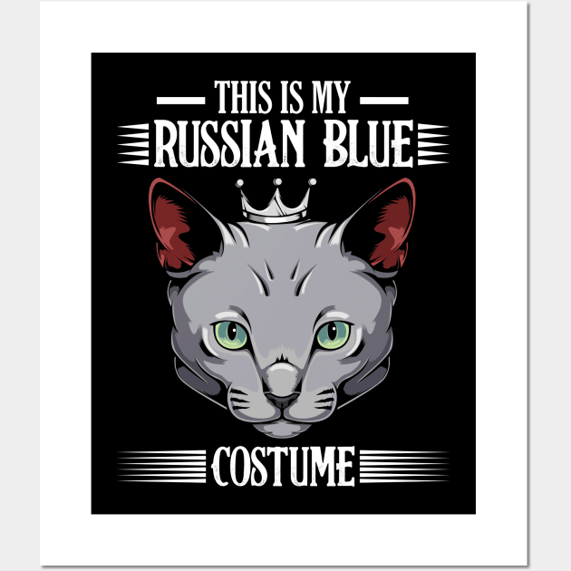 This Is My Russian Blue Costume - Funny Cat Lover Wall Art by Lumio Gifts